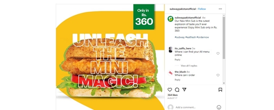 Szendvicsinfláció: különös megoldással reagált a Subway a pakisztáni pénzromlásra