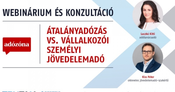 Megjelent! Átalányadózás vs. vállalkozói személyi jövedelemadó – videó