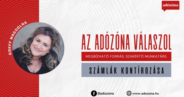 Az Adózóna válaszol: számlák kontírozása
