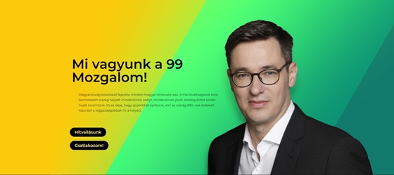 Karácsony Gergely befuccsolt mozgalmának honlapjából egy linkgyűjtő reklámoldal lett