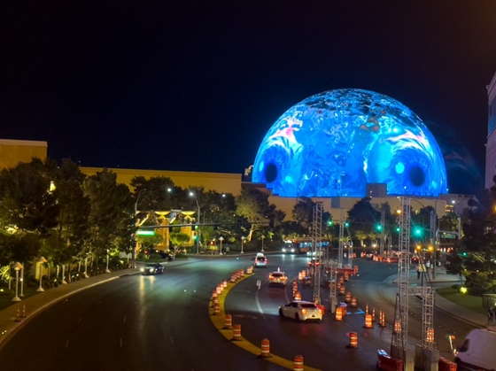 Hatalmas veszteséget termel a Las Vegas Sphere, a 150 méteres óriás kivetítőgömb