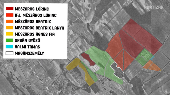 A Hatvanpuszta környéki földek ha nem Orbán Győző tulajdonában állnak, akkor a Mészáros-klán birtokolja őket