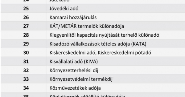 51-ről 59-re nőtt az adónemek száma Magyarországon 2022-ben