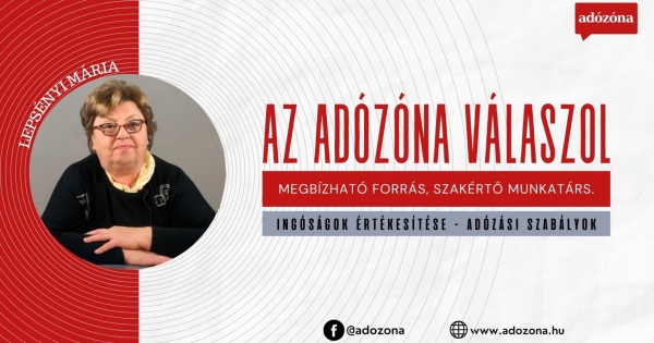 Az Adózóna válaszol: ingóságok értékesítése – adózási szabályok