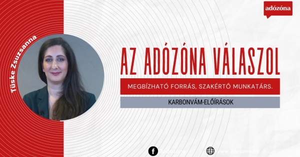 Az Adózóna válaszol: karbonvám-előírások