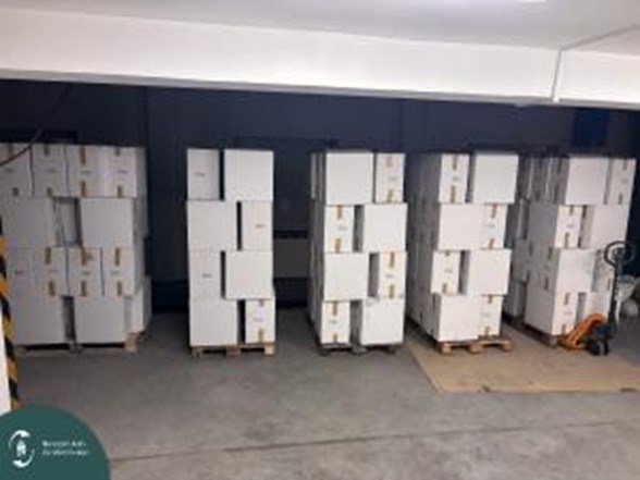 60 ezer doboz zárjegy nélküli cigaretta került elő egy teherautóból Zalában