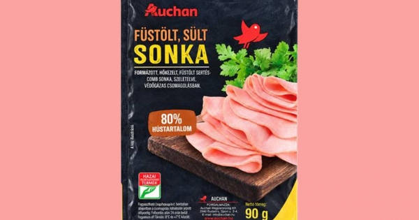 Baktériumszennyezett sonkát hívott vissza az Auchan