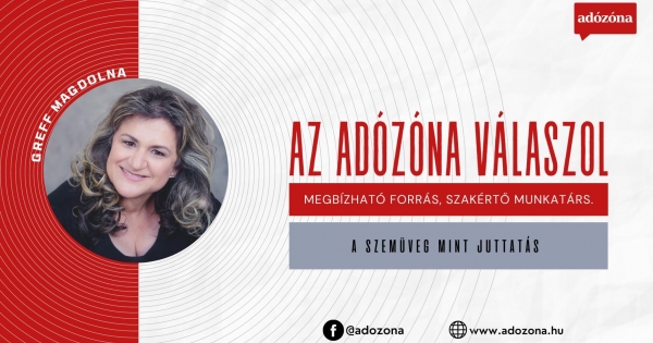 Az Adózóna válaszol: a szemüveg mint juttatás