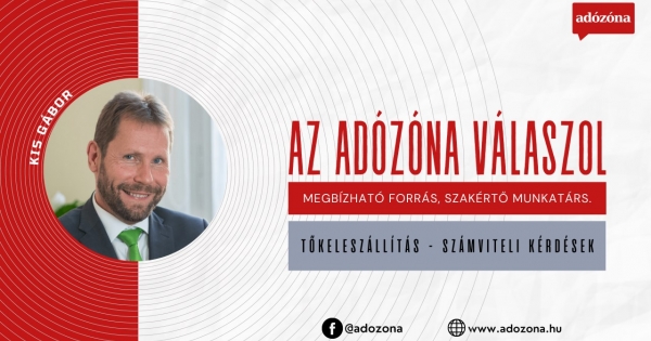 Az Adózóna válaszol: tőkeleszállítás – számviteli kérdések