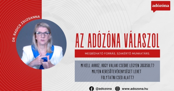 Az Adózóna válaszol: csed alatti keresőtevékenység