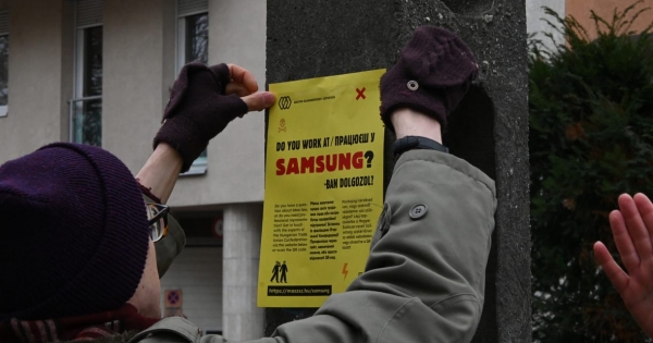 A gödi Samsung asztalhoz ült a frissen alakult szakszervezettel