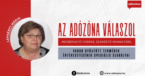 Az Adózóna válaszol: vadon gyűjtött termékek értékesítésének speciális szabályai