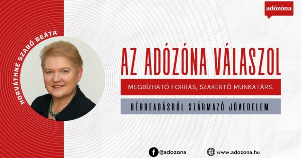 Az Adózóna válaszol: bérbeadásból származó jövedelem