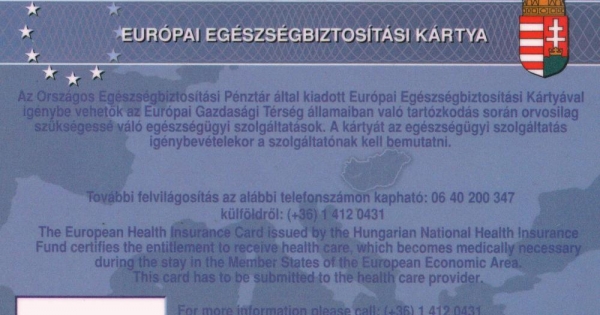 Európai Egészségbiztosítási Kártya: erre vigyázzon, ha használná!