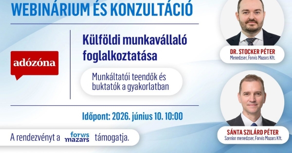 Külföldi munkavállaló foglalkoztatása – munkáltatói teendők és buktatók a gyakorlatban – webinárium