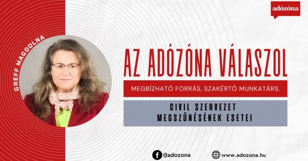 Az Adózóna válaszol: civil szervezet megszűnésének esetei