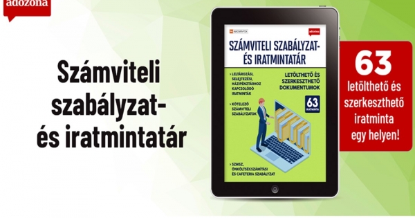 Számviteli szabályzat- és iratmintatár 2024