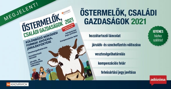 Megjelent! Őstermelők, családi gazdaságok 2021