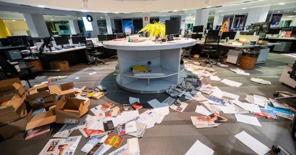 Tüntetők dúlták fel az olasz La Stampa napilap szerkesztőségét