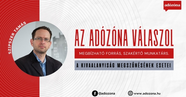 Az Adózóna válaszol: a kivaalanyiság megszűnésének esetei