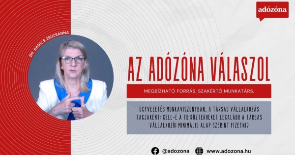 Az Adózóna válaszol: ügyvezetők tb-je