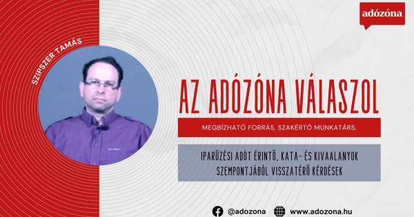 Az Adózóna válaszol: iparűzési adót érintő, kata- és kivaalanyok szempontjából visszatérő kérdések