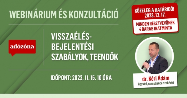 Early bird kedvezmény már csak két napig – tartson velünk webináriumunkon!